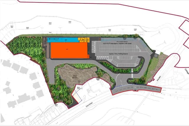 An architects' plan for the site. (Image: Aldi)