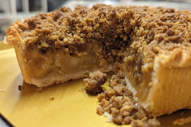The limited-edition Toffee Apple crumble 