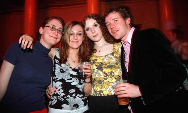 Kate, Mary, Jenna and Mark at the Brighton Beach club night in Sheffield City Hall