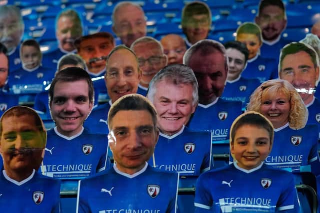 Cardboard cut-outs of Town fans will soon be no more!