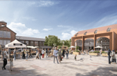 Artist'S Impression Of What A New Pedestrianised Square In Clay Cross Might Look Like, Courtesy Of Ne Derbyshire District Council