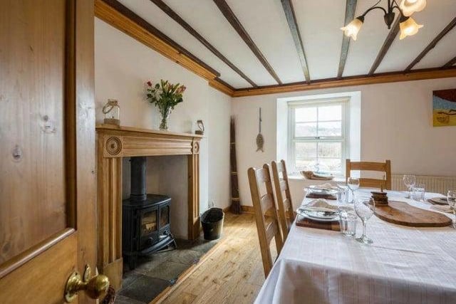 Tucked away by the River Tay, The Ferry is a popular romantic retreat for couples, offering two bedrooms, an outdoor sauna and hot tub, log burning stove and open fireplace for the ultimate relaxation escape. Book: https://bit.ly/34pH6Km