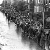 A huge rally was held in Chesterfield in 1984 to demonstrate support for the miners' strike.