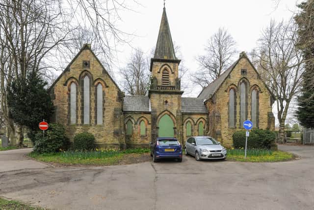 The former chapel at the cemetery on Inkersall Road, Staveley, is on the market for £50,000.