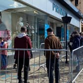 Queues are already forming outside Primark in Chesterfield
