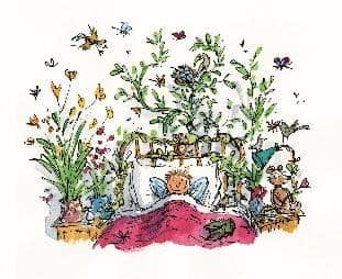 Quentin Blake's illustration for the children's book All The Year Round by John Yeoman. Image copyright of Quentin Blake.