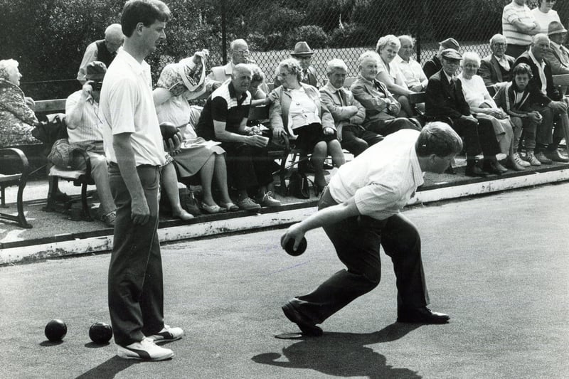 The Sheffield Men's Open Bowling Handicap final at Hillsborough Park in 1987