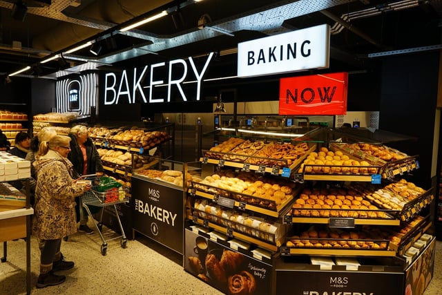 The store also includes a brand-new M&S Bakery - serving freshly baked breads, cakes and pastries throughout the day.
