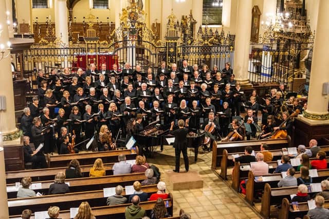 The Derbyshire Singers perform at St Peter's Church, Belper, on Saturday, March 26, 2022.