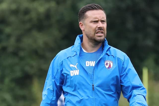 Chesterfield assistant manager Danny Webb.
