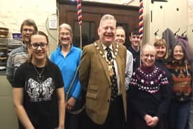 Martin Thacker, chairman of North East Derbyshire District Council, with bellringers who will be supporting the Bell A-Peal in aid of Ashgate Hospice on May 11.