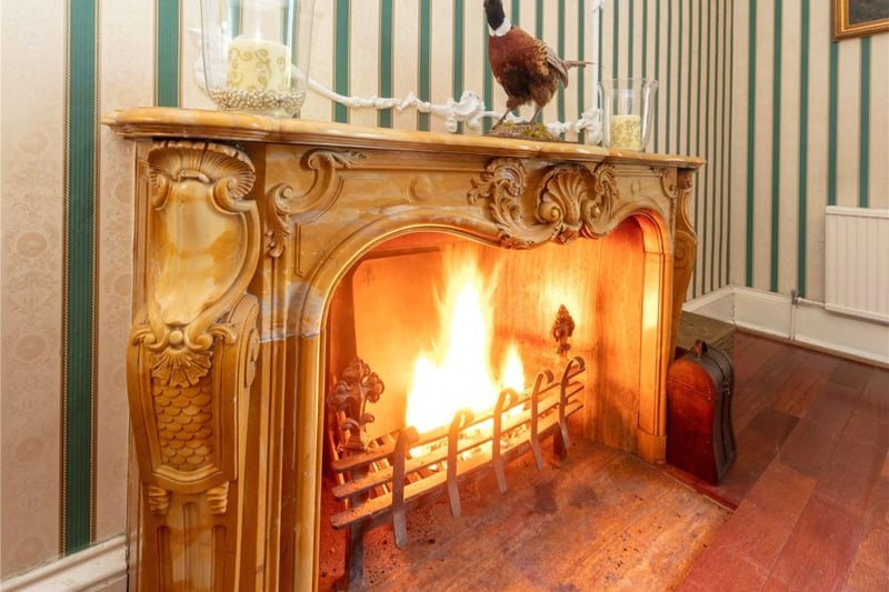Feature fireplace.
