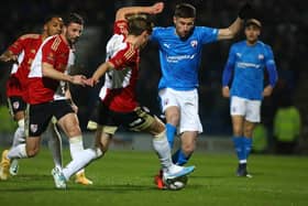 Ryan Colclough in action against Woking. Picture: Tina Jenner.