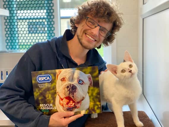 Richard Grainger, animal care assistant, took the photos for the Chesterfield RSPCA's 2022 calendar.