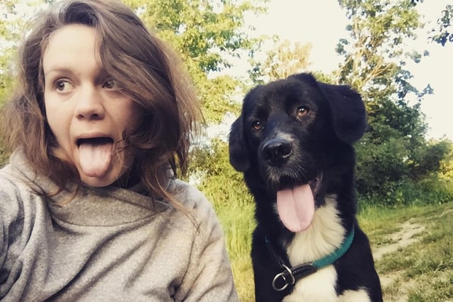 Hannah Seeger scoops 'Pets who look like their owner' award at the Mars Petcare Comedy Pet Photography Awards after entering a picture of herself with her dog Mila.