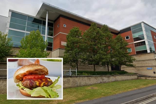 “Churchgoer” Danny Hailes used a lock knife to scrape the salad from a McDonald’s burger at a youth club
