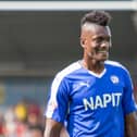 Armand Gnanduillet in action for Chesterfield.