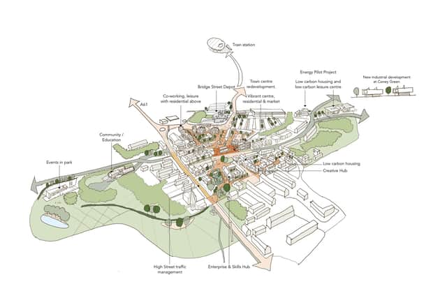 North East Derbyshire District Council has released this image with more information about the plans for Clay Cross.