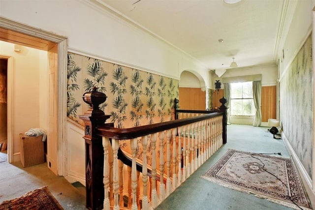 Five double bedrooms and a large family bathroom are on the first floor. A small staircase leads up to the attic which would have originally been servants' quarters.