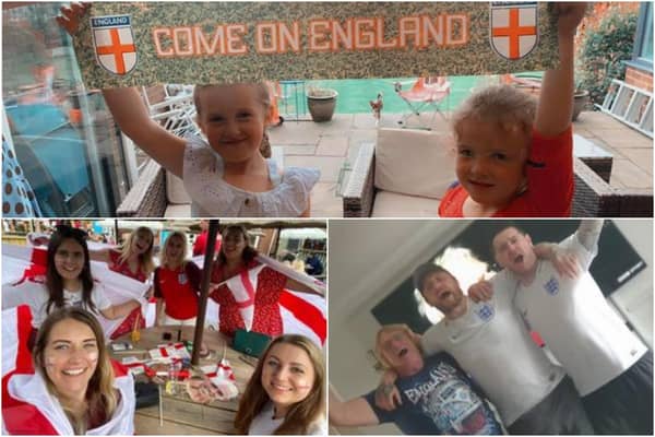Fans at home and in pubs across Derbyshire showed their support for England in the final of Euro 2000 on Sunday. Photos submitted by Tia Hewitt, Jessica Meade and Ashleigh Johnson.