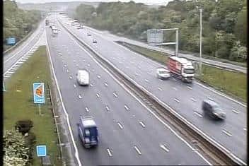 All lanes on the M1 northbound entry slip at Junction 31 have been reopened. Credit: Highways England.