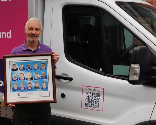 Former Chesterfield FC player Jamie Hewitt is a furniture delivery driver for Ashgate Hospice.