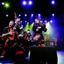 The Red Hot Chilli PIpers play at Buxton Opera House on June 4, 2022.