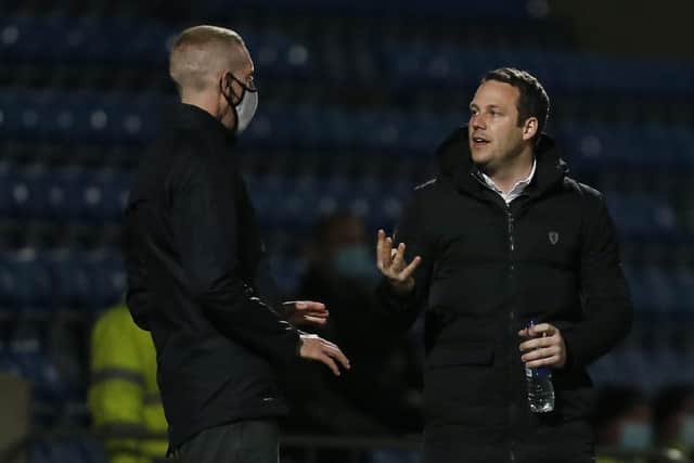 Chesterfield manager James Rowe was frustrated by the 'whistle happy' referee on Tuesday night.