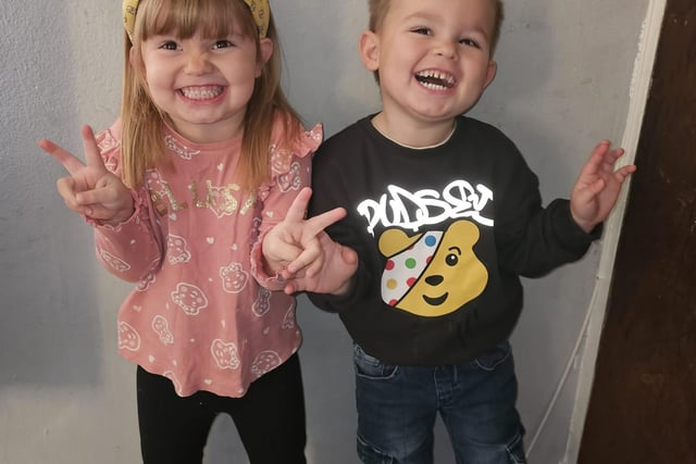 Sophie Lauren Gelsthorpe sent in this photos of Melody and Billy ready for school