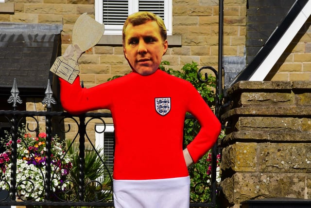 England 1966 World Cup is the theme for this scarecrow