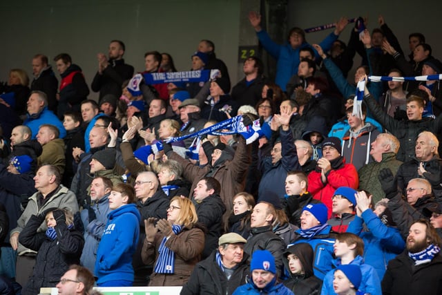 Chesterfield fans at full time in 2015.