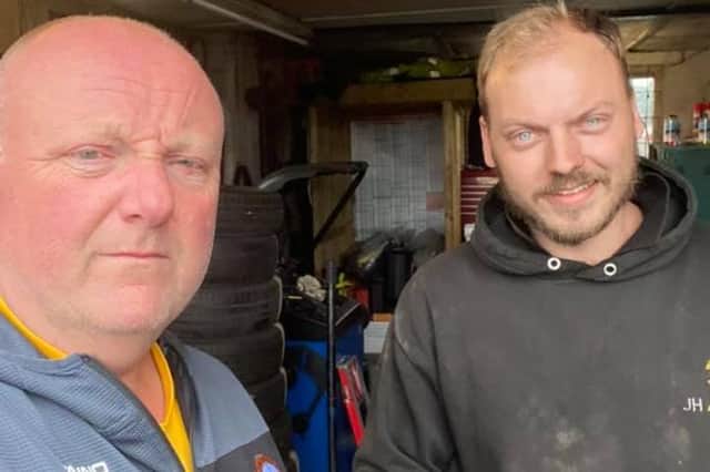 John Hayes, pictured right, has been praised by New Tupton Ivanhoe FC for his recent act of kindness towards one of their young players