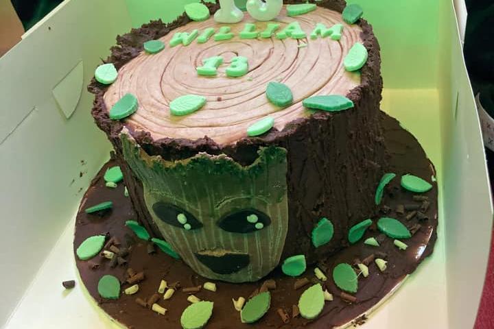 Laura Harrison sent in this photo of a cake made by her friend Sara Eggett - it's Groot themed.