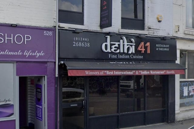 Delhi 41 was awarded a Food Hygiene Rating of 1 (Major Improvement Necessary) by Chesterfield Borough Council on August 14 2023. Inspectors said that improvement was needed for both food hygiene/safety and structural compliance, with major improvement necessary for confidence in management.