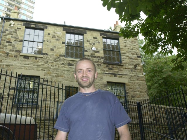 Andrew Whitham outside the old sweet factory on Shrewsbury Road