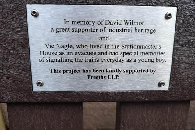 The plaque places Vic's name alongside another key figure in Derbyshire's heritage sector. (Photo: Derbyshire Historic Buildings Trust)