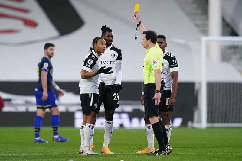Yellow cards: 828. Red cards: 41. Second only behind Sheffield United in the 2020/21 disciplinary charts, Scott Parker's boys are looking to scrap their way out of the relegation zone. They make the top twenty, despite being absent from 14 of the division's 29 seasons.