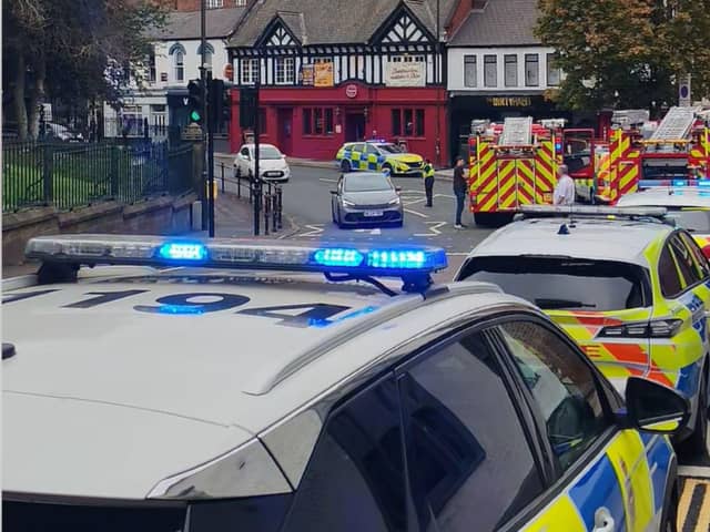 Emergency services were called to an incident at Tapton Lane, Chesterfield just before 2.30pm on Tuesday, September 29.
