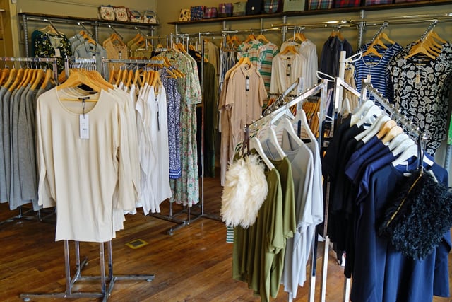 The shop sells women's clothing from brands such as Hatley.