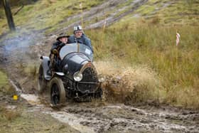 Charles Gillett drives a 1496cc 1923  Bugatti Brescia during the John Harris Trial in Derbyshire