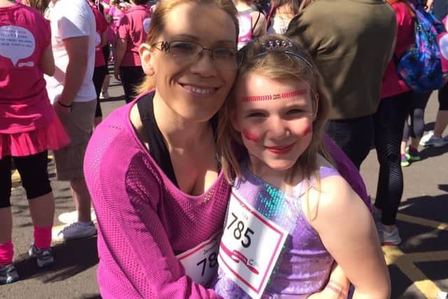 Lyla and her mum took part in Race for Life.