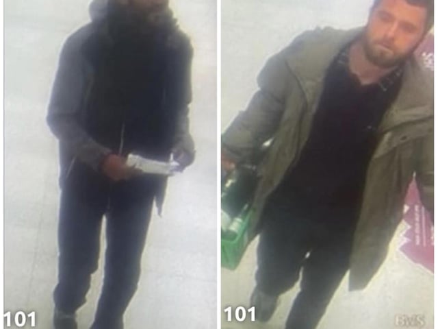 Derbyshire Police are trying to trace these two men, who they believe may hold important information regarding an alleged theft at the Asda store in Midland Street, Long Eaton. The incident occurred on May 9, and the crime reference number is 23000280968.