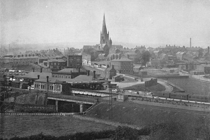 A view of Chesterfield, circa 1896.