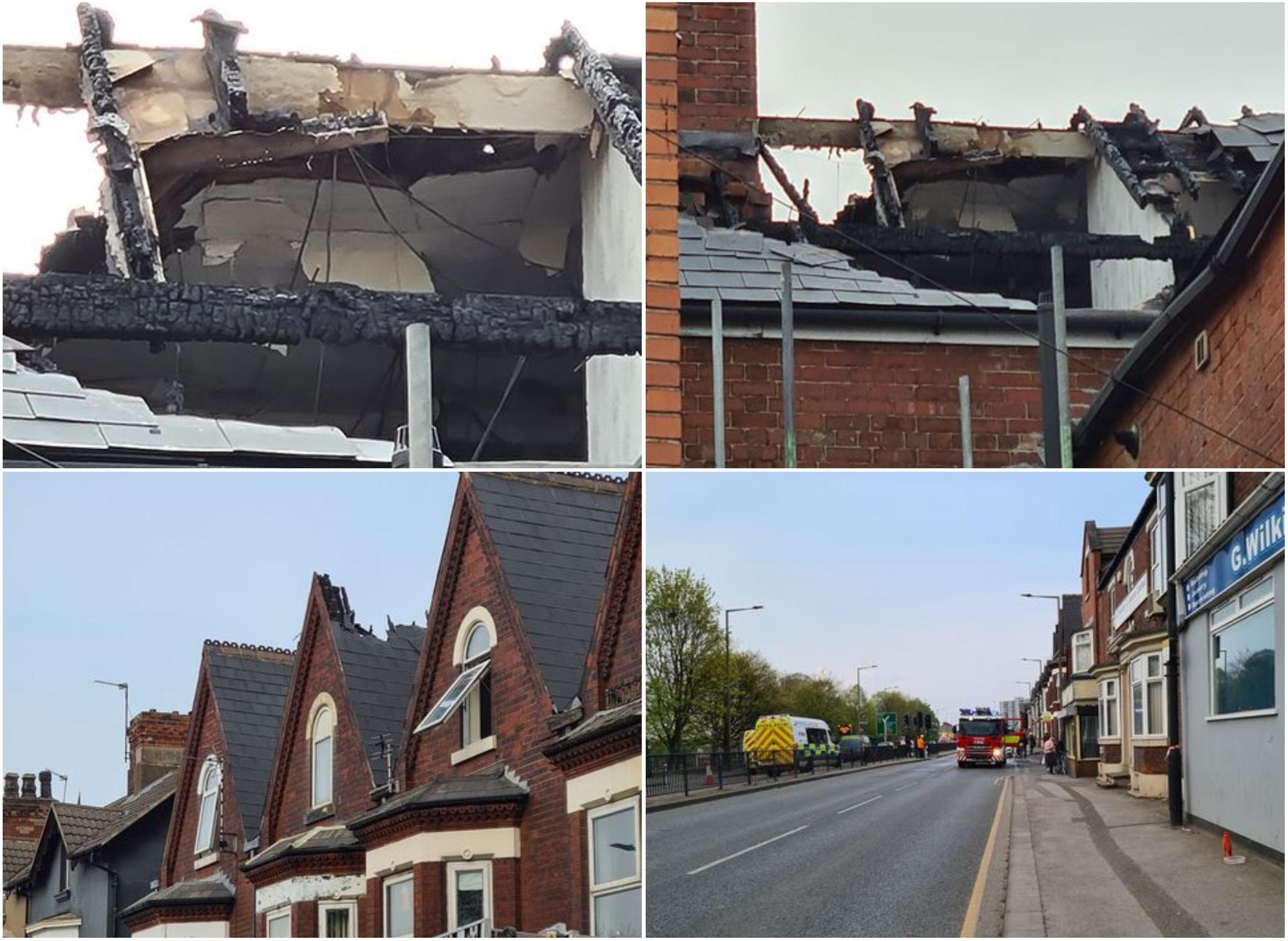 Photos show the extent of the damage.
