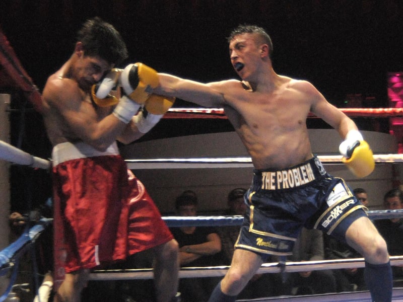 The southpaw took his perfect pro record to 8-0 by defeating Bulgarian Stanislav Nenkov on points. He did it in from of him home support again - this time at Liquid & Envy Nightclub