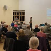 Chesterfield and Districts Local History Society members listening to one of their monthly talks