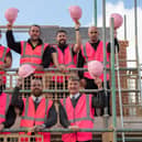 B&amp;DWS - SGB-15016 - The site team in pink PPE at The Spires and Bluebell Meadows