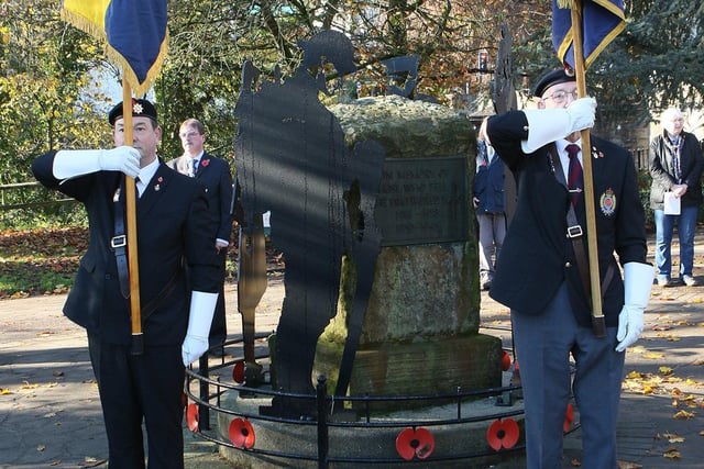 Military veterans' organisations were at the heart of the ceremony.