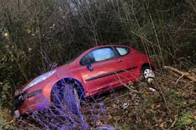 Derbyshire police have issued a warning to drivers that ‘road conditions are far from optimum’ after two crashes yesterday in Ripley and Mickleover. Image: Derbyshire RPU.