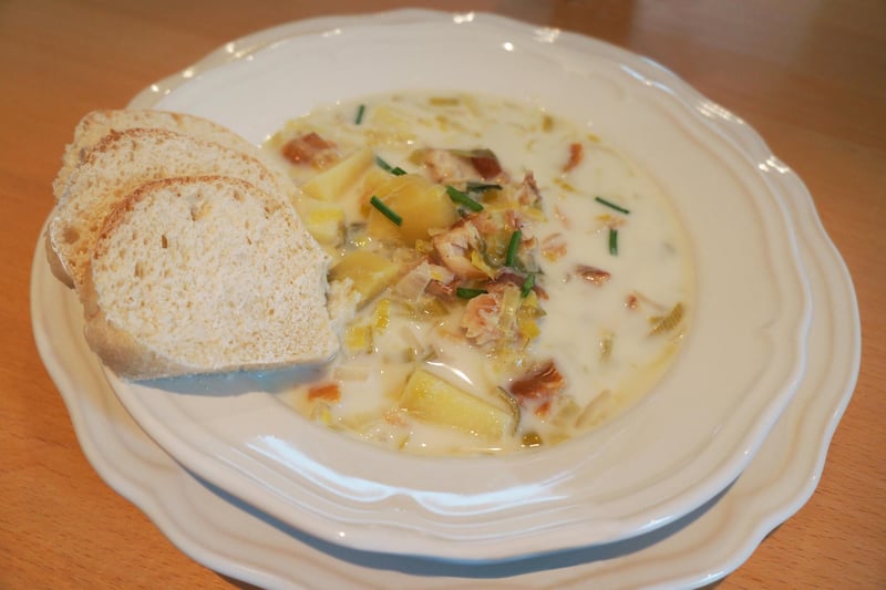 Kelly Protheroe loves a piping hot bowl of cullen skink made from freshly-caught Scottish haddock.
